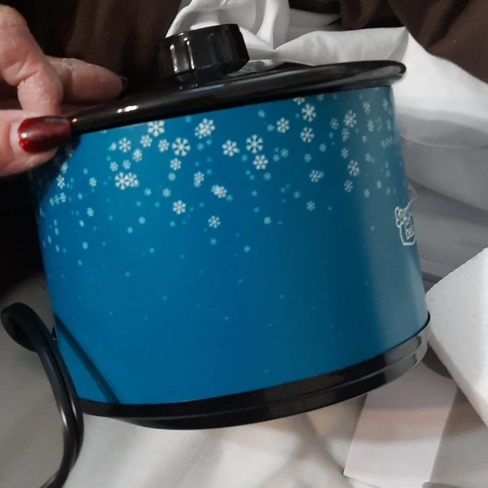 NIB SO YUMMY Blue_green Mini Dipper/Fondue Pot